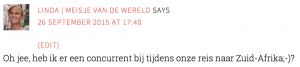 Reactie Linda